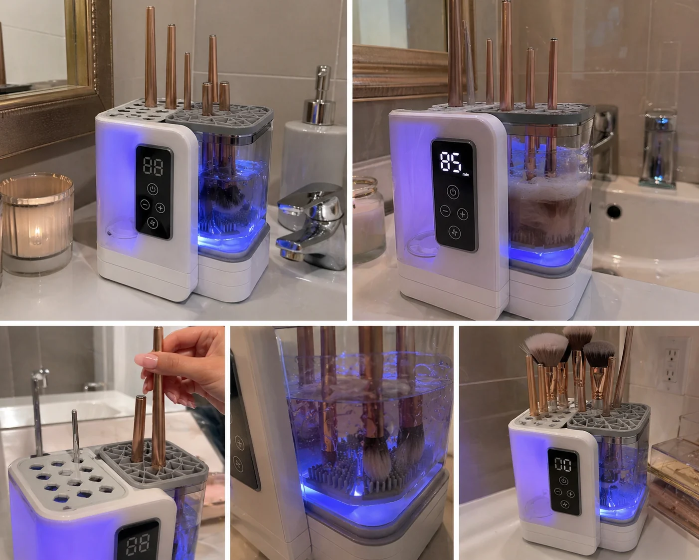 ultimate 5 in 1 makeup brush cleaner & dryer