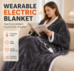 Electric Wearable Blanket with Foot Pocket