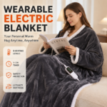 Electric Wearable Blanket with Foot Pocket