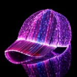 light‑up led fiber optic baseball cap