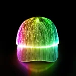 light‑up led fiber optic baseball cap