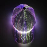 light‑up led fiber optic baseball cap