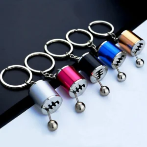 six speed manual shift keychain