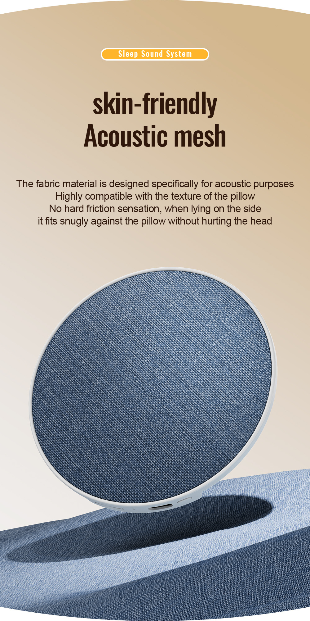 under pillow bluetooth sleep speaker 15
