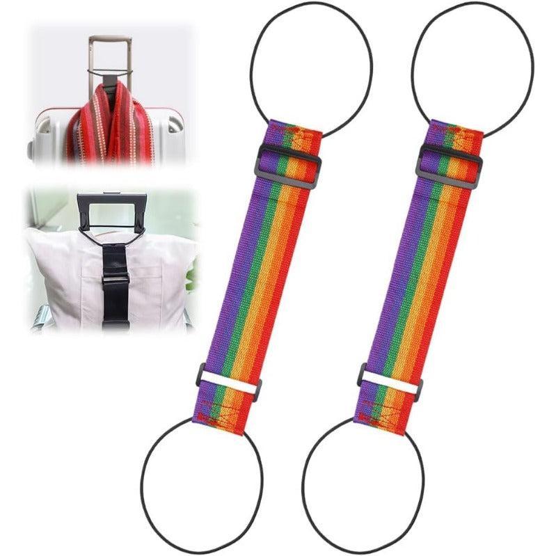 2‑pack travel luggage straps
