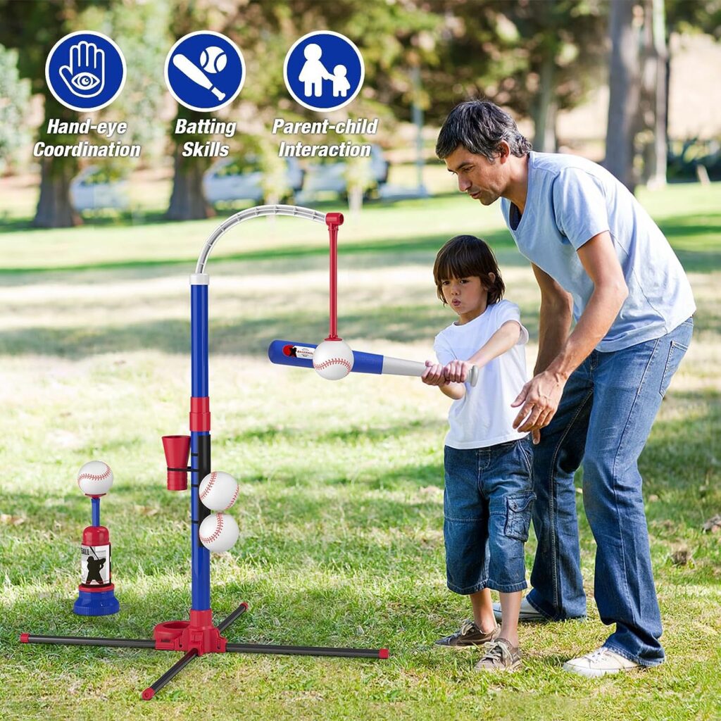 3 in 1 kids baseball set detail 2