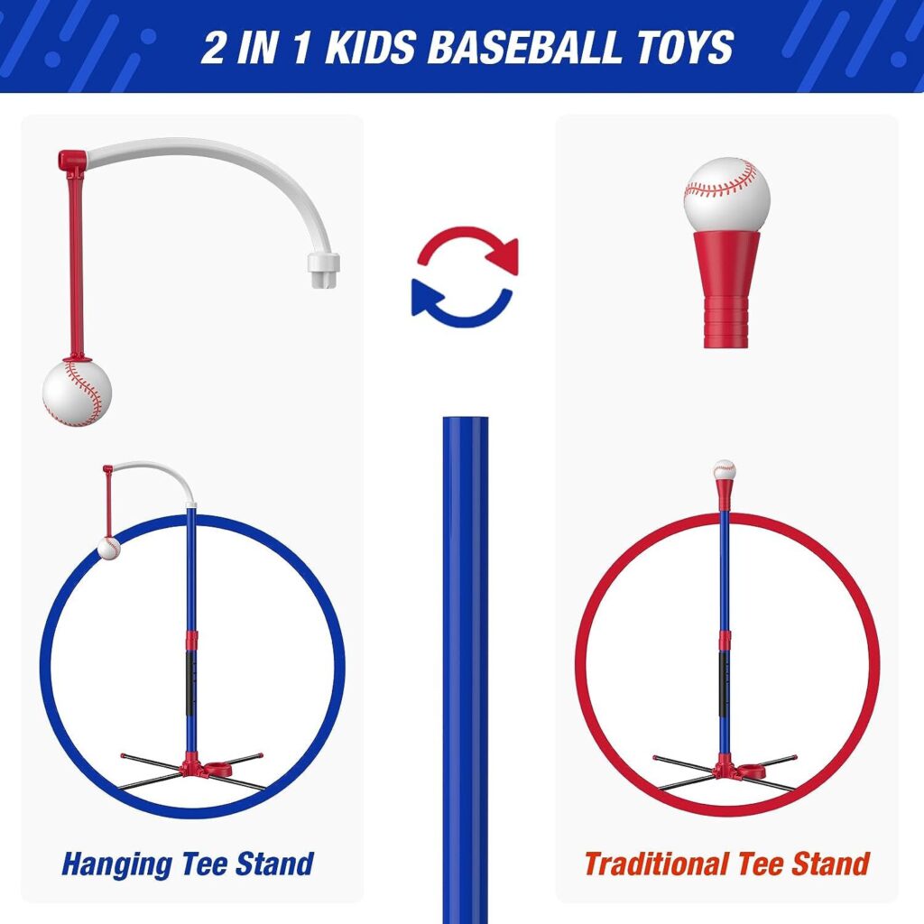 3 in 1 kids baseball set detail 5