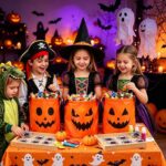 preview led halloween pumpkin light candy buckets