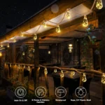 solar outdoor led string lights