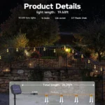 solar outdoor led string lights