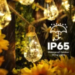 solar outdoor led string lights