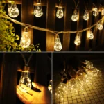 solar outdoor led string lights